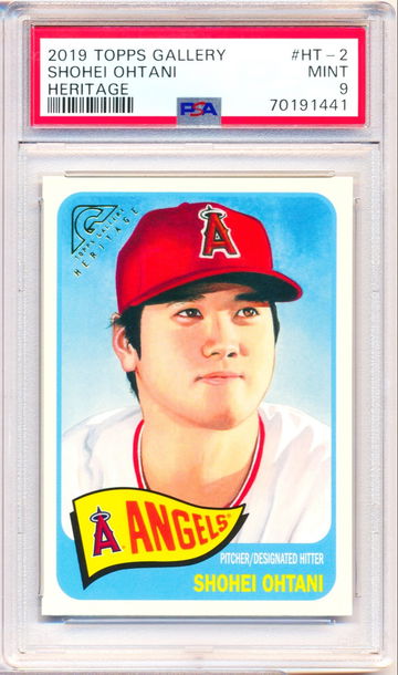 2019 Topps Gallery Heritage #HT-2 Shohei Ohtani PSA 9