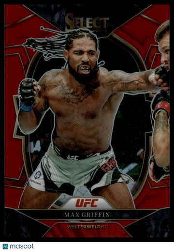 2023 Panini Select UFC Max Griffin #1 Red Prizms SN