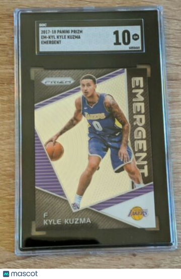 2017 PANINI PRIZM EMERGENT KYLE KUZMA SGC 10
