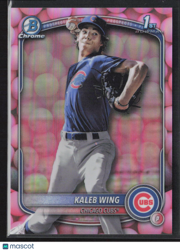2025 Bowman Chrome Draft Kaleb Wing #BDC-131 Pink Gumball /3