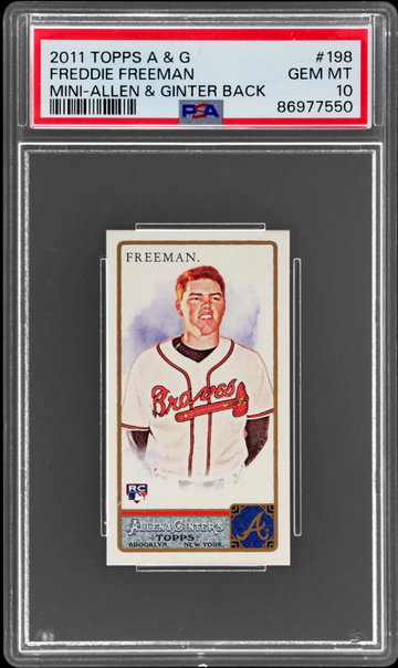 2011 Topps Allen And Ginter Freddie Freeman Mini A And G Back PSA 10