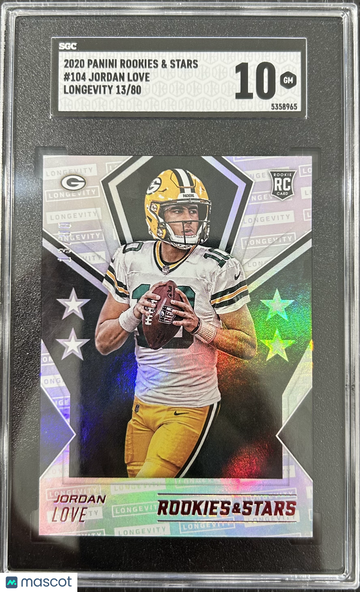2020 Panini Rookies & Stars Jordan Love #104 SGC 10