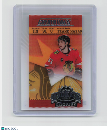 2025 Upper Deck Credentials Retro Ticket Access Rookies Frank Nazar #RTR-FN Rookie