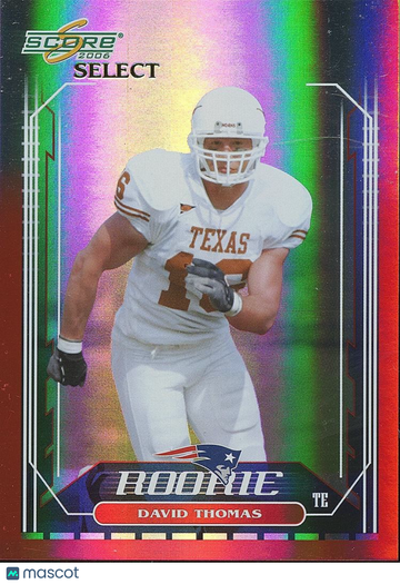 David Thomas 2006 Score Select Rookie Red Zone Texas Longhorns