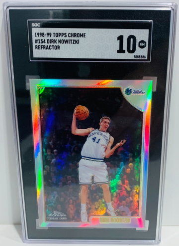 Dirk Nowitzki 1998 Topps Chrome Refractor SGC 10