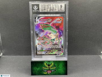 2022 Pokemon Sword and Shield Silver Tempest Trainer Gallery Rayquaza VMAX URR BGS 9 #TG20