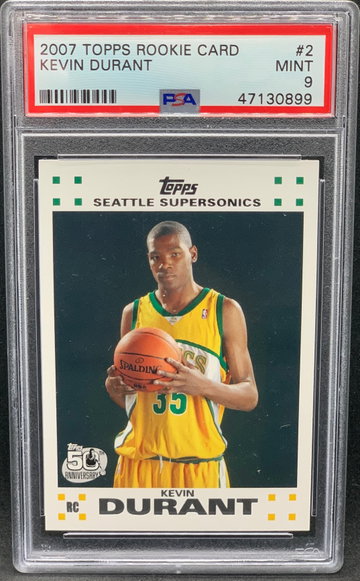 Kevin Durant 2007 Topps Rookie PSA 9