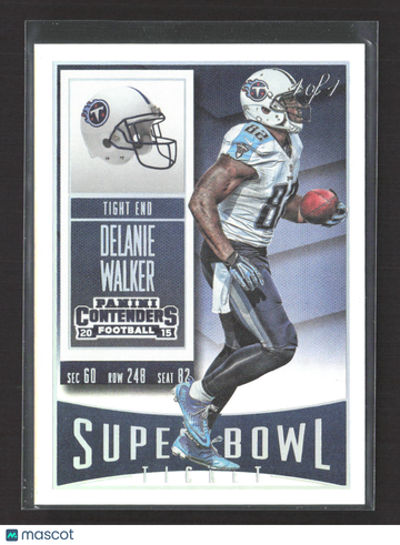 2015 Panini Contenders Football Delanie Walker #36 Super Bowl Ticket