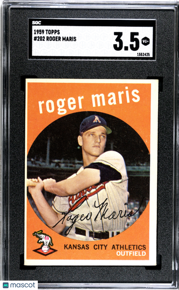 1959 Topps Roger Maris #202 SGC 3.5