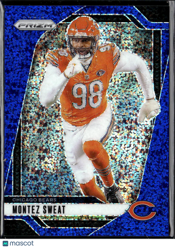 Montez Sweat 2024 Panini Prizm Blue Shimmer /96 Chicago Bears