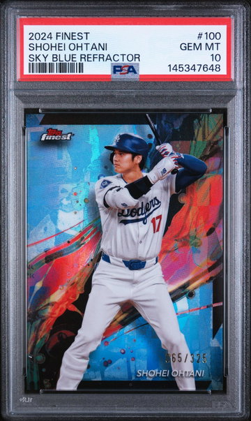 2024 Sky Blue Refractors Shohei Ohtani #100 /325 PSA 10