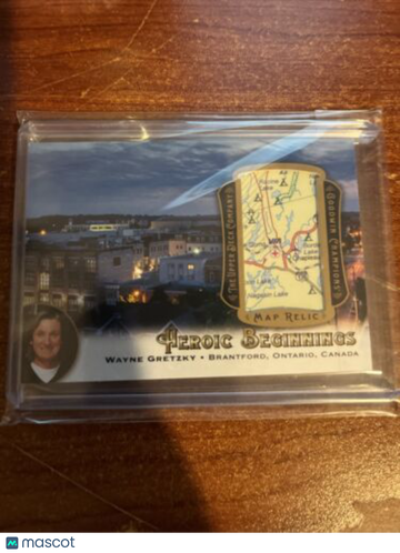 2021 Goodwin Champions - Heroic Beginnings Map Relics Wayne Gretzky #HB-WG