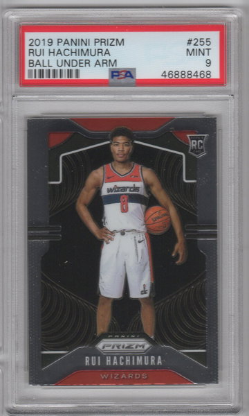 2019 Prizm Rui Hachimura Ball Under Arm PSA 9