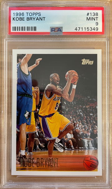 Perfectly Centered - Kobe Bryant 1996 Topps #138 Rookie RC - PSA 9 MINT (looks 10 to me - regrade?)