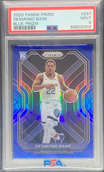 2020-21 Panini Prizm Desmond Bane Rookie Blue Prizm PSA 9 Mint