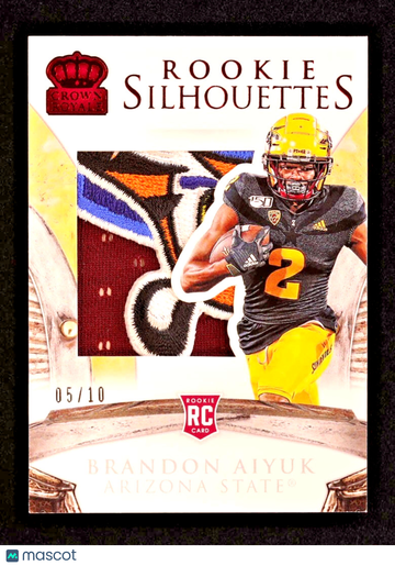 2020 Panini Chronicles Draft Picks Brandon Aiyuk #9 Red Short Print Parallel/Variety Rookie Memorabilia Insert