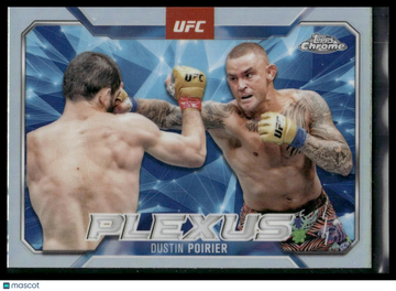 2025 Topps Chrome UFC Dustin Poirier #PLX-15 Plexus Refractor