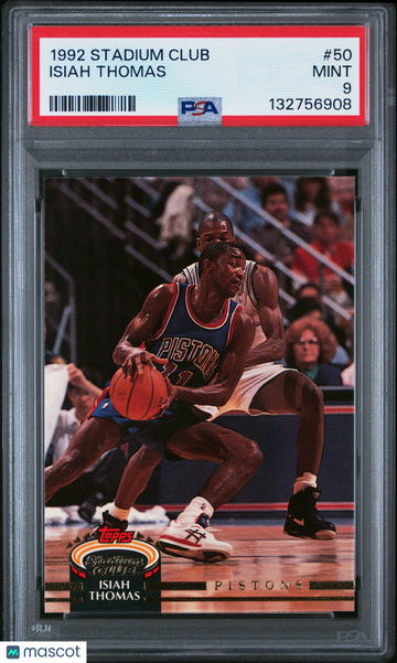 1992 Stadium Club Isiah Thomas #50 PSA 9