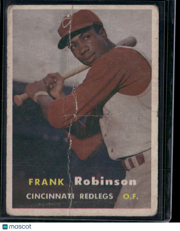 1957 Topps FRANK ROBINSON #35 Rookie RC Tear Crease