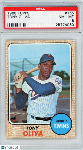 1968 Topps Tony Oliva #165 PSA 8