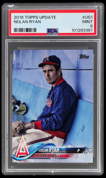 2018 Topps Update Nolan Ryan Legend Variation PSA 9