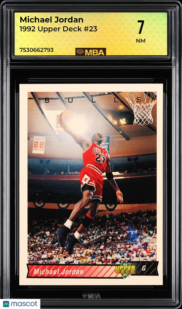 1992 Upper Deck Michael Jordan #23 MBA 7