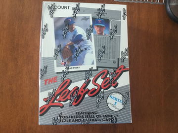 1990 leaf series 1 baseball hobby box