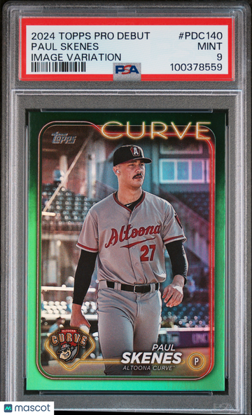 2024 Topps Pro Debut Paul Skenes #PDC140 Image Variation PSA 9