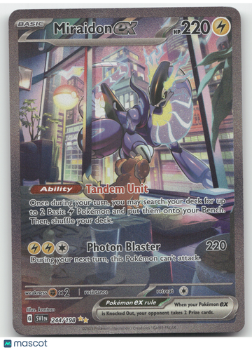 2023 Scarlet & Violet Miraidon ex Secret Rare #244/198