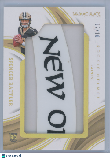 2024 Panini Immaculate Collection Spencer Rattler #RHL-SRR /10 RC Memorabilia