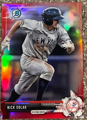 2017 Bowman Chrome Nick Solak #/5