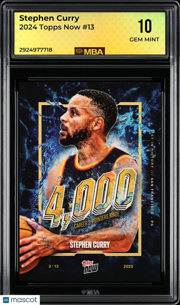2024 Topps Now Stephen Curry #13 MBA 10