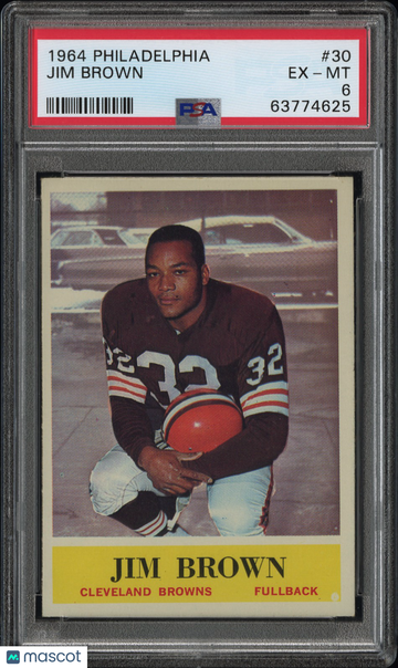 1964 Philadelphia Jim Brown #30 PSA 6