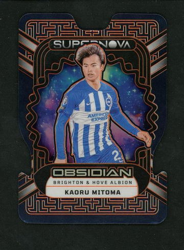 2023-24 Panini Obsidian Supernova Kaoru Mitoma #4 Die-Cut /99