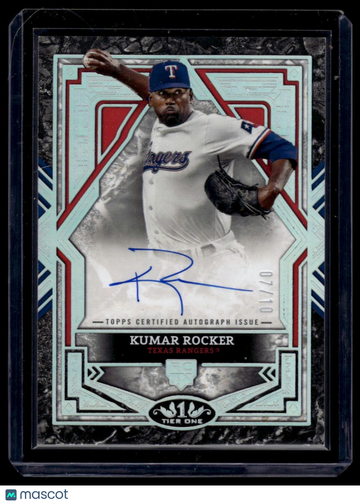 2025 Topps Tier One Kumar Rocker #BA-KR Base Tier 3 Autographs Holo Silver Foil AU