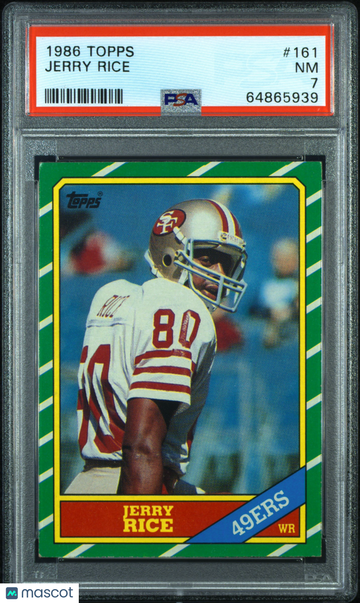 1986 Topps Jerry Rice #161 PSA 7