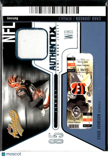 Chad Johnson 2004 Fleer Authentix Game-Worn Jersey Cincinnati Bengals
