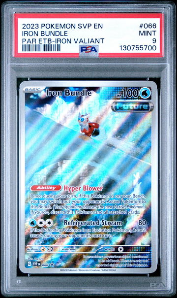 2023 Pokemon Black Star Promo Paradox Rift Elite Trainer Box Iron Bundle #66 PSA 9