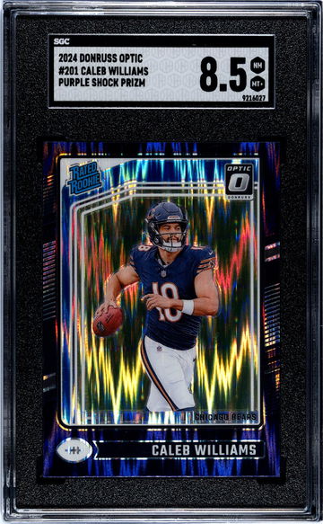 2024 Donruss Optic #201 Caleb Williams Rated Rookie SGC 8.5
