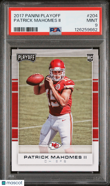 2017 Panini Playoff Patrick Mahomes II #204 PSA 9