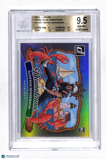 2025 Donruss Horizontal Downtown! TreVeyon Henderson #15 BGS 9.5