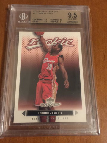 Lebron James Upper Deck MVP Rc 