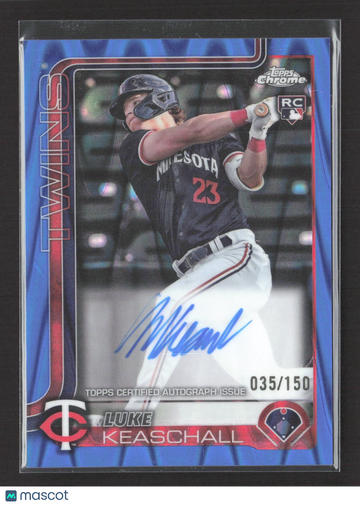 2025 Topps Chrome Update Luke Keaschall Rookie Topps