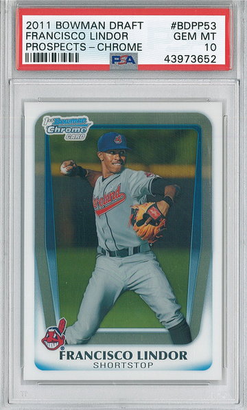 2011 Bowman Draft Francisco Lindor #BDPP53 PSA 10