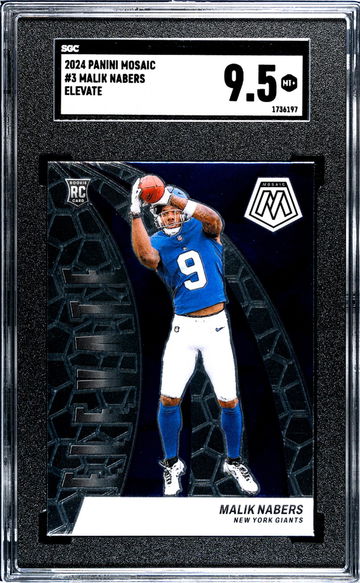 2024 Panini Mosaic #3 Malik Nabers Elevate SGC 9.5