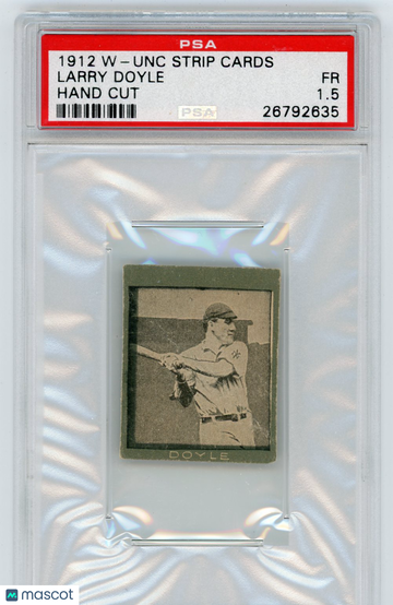 1912 W-Unc Strip Cards Hand Cut Larry Doyle PSA 1.5
