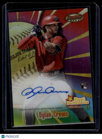 2025 Bowman's Best Dylan Crews #BPA-DC Best Performances /75
