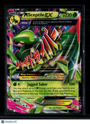 2015 Ancient Origins M Sceptile EX Holo Rare #8/98