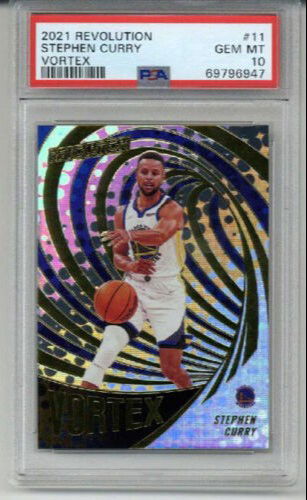 2021 PANINI REVOLUTION VORTEX #30 STEPHEN CURRY CARD WARRIORS PSA 10