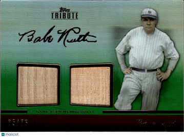 2011 Topps Tribute Babe Ruth #TDR-BR /73 Game-Used Memorabilia